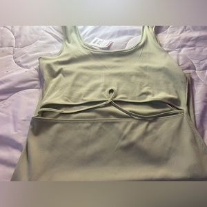 a green beautiful dress!